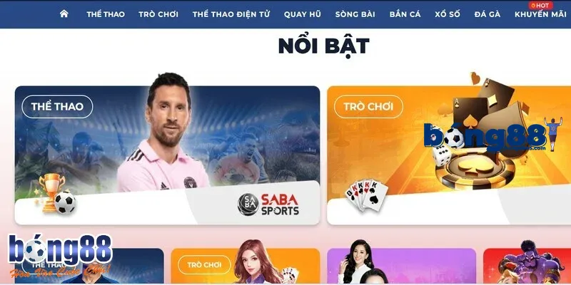Sảnh đối tác nhiều người lựa chọn cá độ tại BONG88