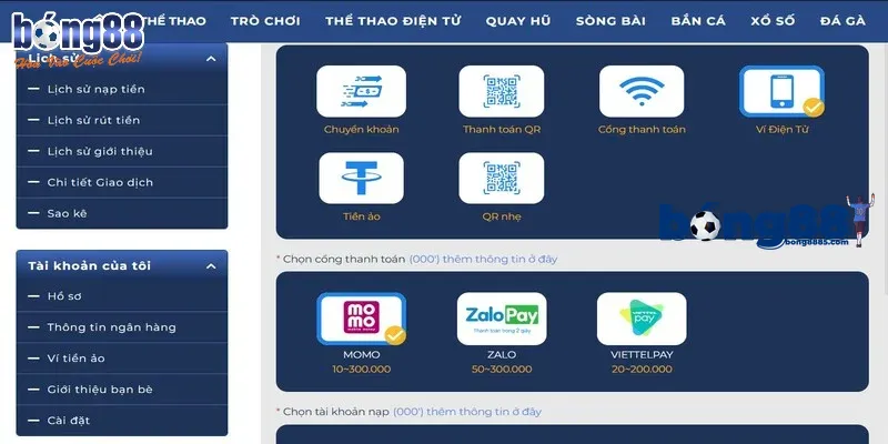 Thắc mắc khi thực hiện giao dịch tài chính trên BONG88